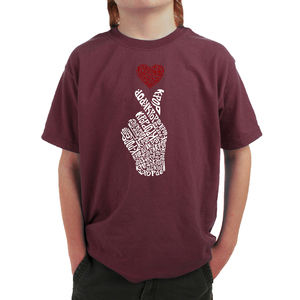 Boy's Word Art T-shirt - K-Pop